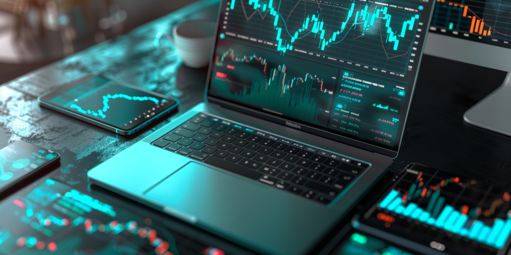 Trading platforms in different devices.